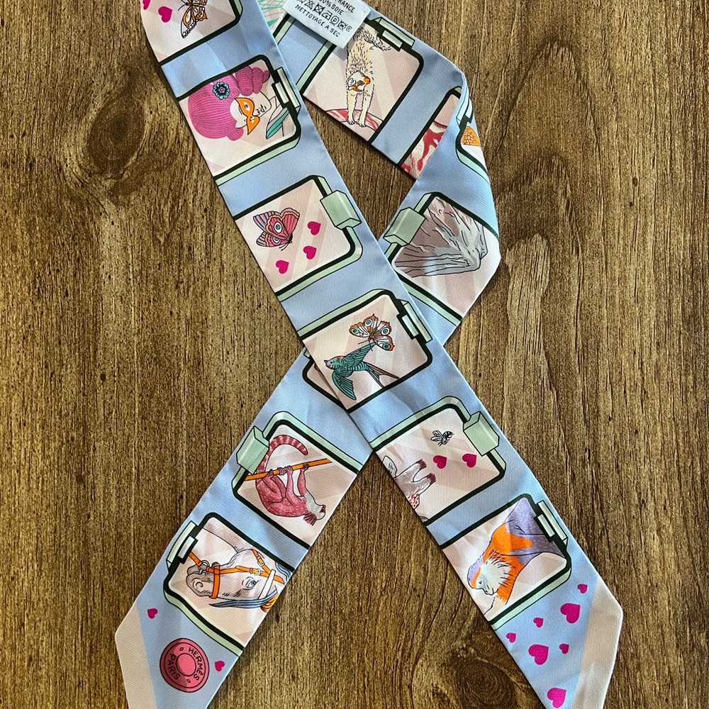 Hermes Scarf Silky in Pastel